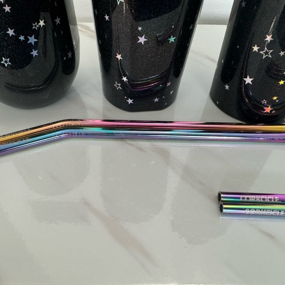 EUC Corkcicle COCKTAIL STRAW 2-PACK Stainless Steel Prism - Picture 3 of 8